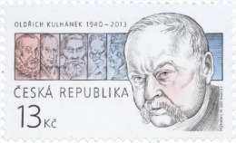 Czech Rep. / Stamps (2015) 0831: Oldrich Kulhanek (1940-2013) Czech Painter & Graphic Artist (personalities On Stamps) - Erreurs Sur Timbres