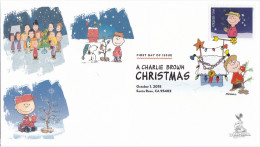 "A Charlie Brown Christmas" FDC With DCP Cancellation, From Toad Hall Covers - 2011-...