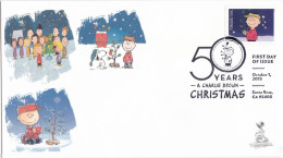 "A Charlie Brown Christmas" FDC With B&w Pictorial Cancellation, From Toad Hall Covers - 2011-...
