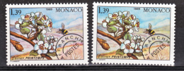 Monaco Préo 102 Variété Fond Rose Herbe Montagne Et Jaune Poirier Neuf ** TB  MNH Sin Charnela - Varietà