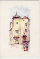 KREMS, NÖ - "Alte Burg" Am Hohen Markt, Aquarell - Krems An Der Donau