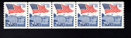 360929591 1992 (XX) SCOTT 2609 PCN 4 POSTFRIS MINT NEVER HINGED - FLAG OVER WHITE HOUSE - Rollenmarken (Plattennummern)