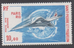 Saint-Pierre Et Miquelon - PA 62 - Avion - Concorde : 1er Vol Commercial Paris-Dakar-Rio-Dakar-Paris- - Ongebruikt
