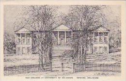 Delaware Newark Old College University Of Delaware Albertype - Autres & Non Classés