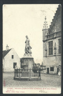 CPA - DAMME - Monument Jacques De Coster Van Maerlant - Albert Sugg  Série 35 N° 3 - Cachet Relais   // - Damme