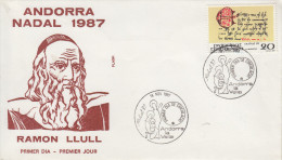 Enveloppe  FDC  1er  Jour  ANDORRE   NOËL   1987 - Other & Unclassified