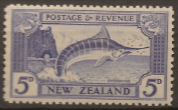 NZ 1935 5d Swordfish Multiple Wmk SG 564b HM #RW72 - Nuovi