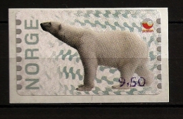 Norvège Norge 2008 N° Distributeur 15 ** Affranchissement, Courant, Ours Blanc, Ours Polaire, Cor Postal, Animaux, Neige - Unused Stamps