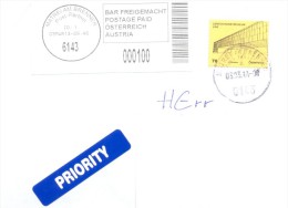 2014. Austria, The Letter By Prioritairy Post To Moldova - Lettres & Documents