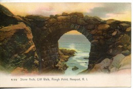 Etats Unis. Stone Arch, Cliff Walk, Rough Point, Newport - Newport