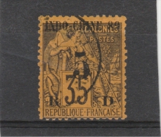 Indochine -_1889 - N°1 35c Surchargé 5c - Other & Unclassified