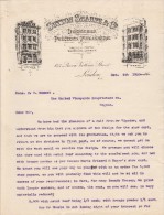 Lettre 4/12/1900 SUTTON SHARPE Designers Printers Publishers London - Cognac - Verenigd-Koninkrijk