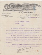 Lettre 1898 C COLLET Commission Exportation Représentation LIVERPOOL - Mazamet Tarn France - Verenigd-Koninkrijk