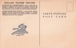 Canada Montreal 1967 Expo 67 / World Exhibition "Polymer Corporation Pavilion" Post Card-XV - 1953-.... Regno Di Elizabeth II