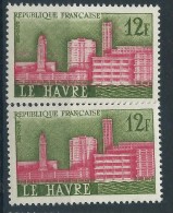 [14] Variété : N° 1152 Le Havre Impression Dépouillée Des Façades + Normal ** - Neufs