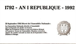 FRANCE. N°2775 De 1992 Sur Document Philatélique. - Franse Revolutie