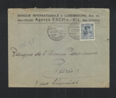 Luxemburg Brief 1926 Nach Paris - Storia Postale