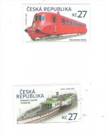 Year 2016 - Train And Paddle-steamer, 2 Stamps, MNH - Neufs