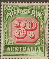 AUSTRALIA 1958 3d Postage Due SG D134 U #RM87 - Oblitérés
