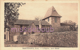 46 -  BRETENOUX - Eglise  - Dos Vierge -  2 Scans - Bretenoux