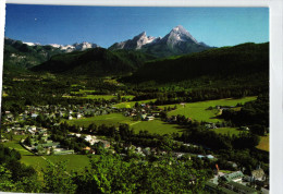 Bischofswiesen - Blick Auf Den Ort Und Watzmann - Bischofswiesen