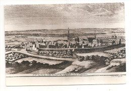 Belgique - Luxembourg - Marche En Famenne Panorama Gravure 1743 - Marche-en-Famenne