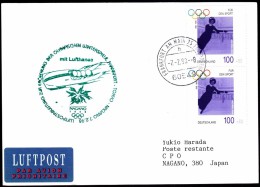 Germany Frankfurt Am Main 1998 / Olympic Games Nagano / Figure Skating Bobsleigh Lufthansa Plain - Inverno1998: Nagano