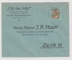 Heimat ZH Dürnten 1925-11-29 Portofreiheit-Brief Kl#752 - Portofreiheit