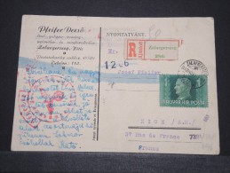 HONGRIE - Entier Recommandé Avec Censure Allemande Pour Nice - Nov 1943 - Superbe - A Voir - P16755 - Briefe U. Dokumente