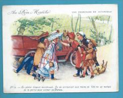 CHROMO LITHO N° 4 - AU BON MARCHE - Série Une Promenade En Automobile - - Other & Unclassified