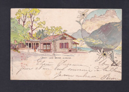 Suisse VD  - Lavey Les Bains - La Source ( Carte Illustrée Magnenat & Fils Voyagé En 1900) - Lavey