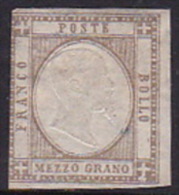 Italian States Naples 1861 Half Gr. Bistre Mint - Neapel