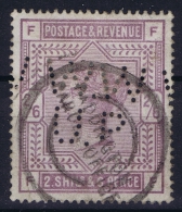 Great Britain SG 178  Used  1883  Mi 82 X   Perfin - Oblitérés