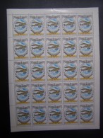 RUSSIA 1976 MNH (**)YVERT 4310 Aviation. Sheet 5x5 - Feuilles Complètes