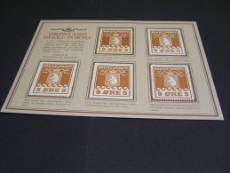 GRQNLAND Parcel Stamps Reprints; - Spoorwegzegels