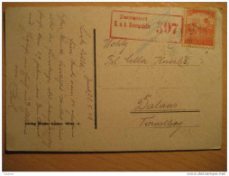 HUNGARY To Dalaas Toronlleng 1920 Zensuriert 397 Militar Censored Censure Militaire Cancel Wien Karlskirche Card Hongrie - Briefe U. Dokumente