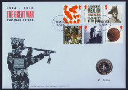 2015 ROYAL MAIL "CENTENARY OF WORLD WAR I" COIN COVER (BU) - 2011-2020 Decimal Issues