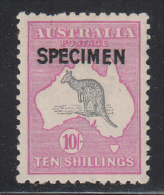 Australia 1915-27 Specimen, Mint Mounted, 3rd Wmk, Type B, Sc# ,SG 43s - Nuovi