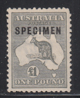 Australia 1923-24 Specimen, Mint Mounted, 3rd Wmk, Type C, Sc# ,SG 75s - Nuevos