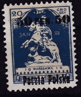 POLAND 1918  Warsaw Ovpt Fi 5 B8 Mint Hinged - Nuovi