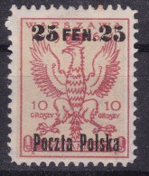 POLAND 1918  Warsaw Ovpt Fi 4 B10 Mint Hinged - Nuovi