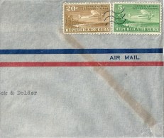 Luftpost Brieffragment  Republica De Cuba - Schweiz         Ca. 1950 - Briefe U. Dokumente