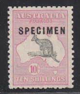 Australia 1929-30 Specimen, Shaved 'P' Variety, Mint Mounted, Small Multi Wmk, Type C, Sc# ,SG 112s - Mint Stamps