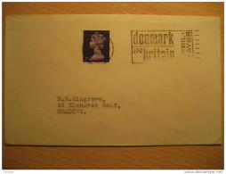 London UK GB 1968 Denmark In Britain Event Cancel Cover Denmark - Errors, Freaks & Oddities (EFO)