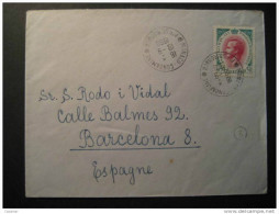 MONACO Monte Carlo Monte-Carlo Condamine 1960 To Barcelona Spain Espagne Cote D' Azur France - Cartas & Documentos