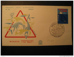 MONACO 1981 Respectez La Mer Sea Fish Fishing Ecology Ecologie Ecologia FDC Cover - Storia Postale