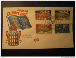 MONACO 1962 Europa Europe Agriculture Mithologie Mithology FDC Cover - Lettres & Documents