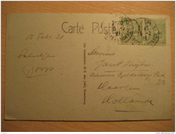 MONACO Condamine 1921 To Haarlem Holland Netherlands 2 Stamp On Theatre Theater Prince Post Card France - Lettres & Documents