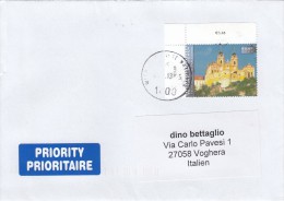 Nazioni Unite  Vienna 2013 -  - Lettera  X L´Italia Affrancata Con 1 Stamps - Lettres & Documents