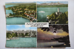 (8/6/58) AK "Langenargen" Kurort Am Bodensee,Mehrbildkarte Mit 4 Ansichten - Langenargen